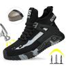 High Top Safety Shoes Men Steel Toe Work Shoes Men Anti-puncture Safety Shoes Woman Work Safety Boots Man Indestructible Shoes