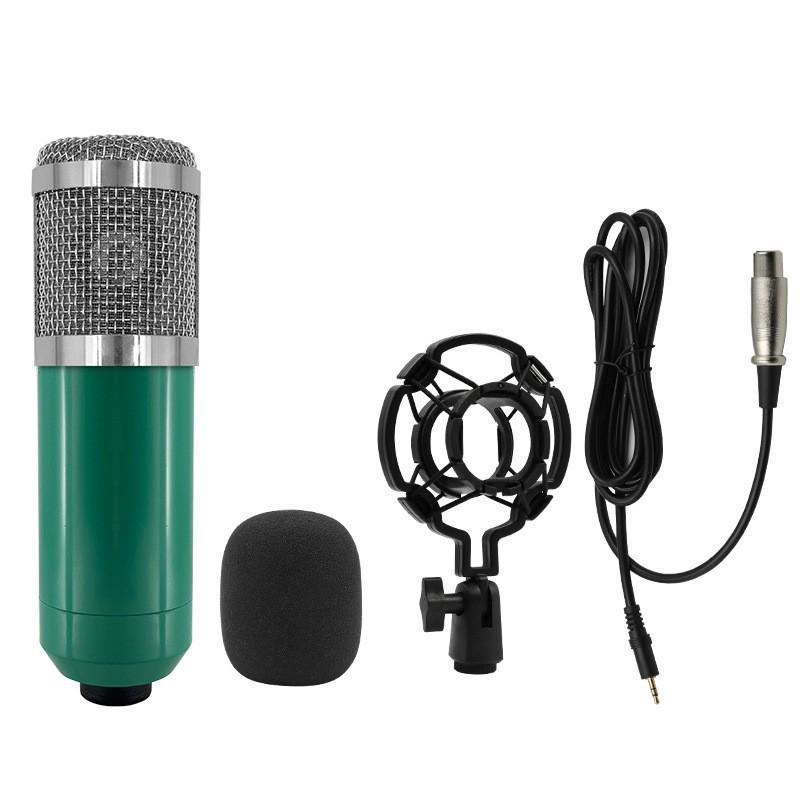 BM800 Kondensatormikrofon Set mit V8 Soundkarte & USB Mikrofonarm für Live-Streaming