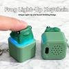 1Pcs Rechargeable Frog Croaking Keychain with Sound LED Lights Keyboard Clicker Frog Fidget Toys for Kids Adults Boys Girls Gift