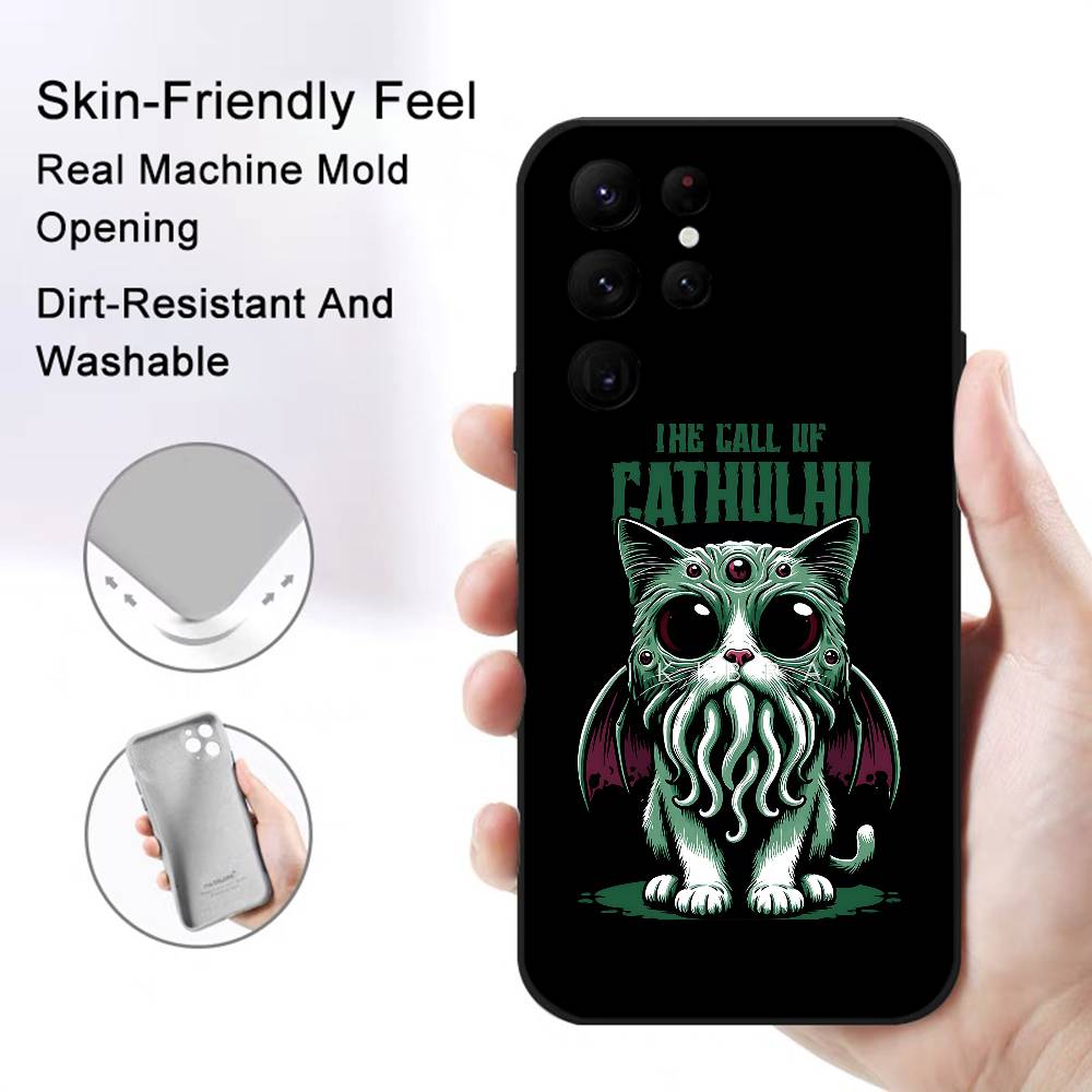 H.P. Lovecraft c-Cthulhu movie Phone Case for Samsung S series s20 s21 s22 s23 s24 FE Plus Ultra TPU Soft to Skin-friendly case