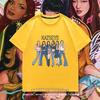 Stylish Katseye Idol Figure T Shirt Kpop Unisex Short Tee Boys Girls Megan Daniella Manon Lara Sofia Yunchae Street Fashion Top