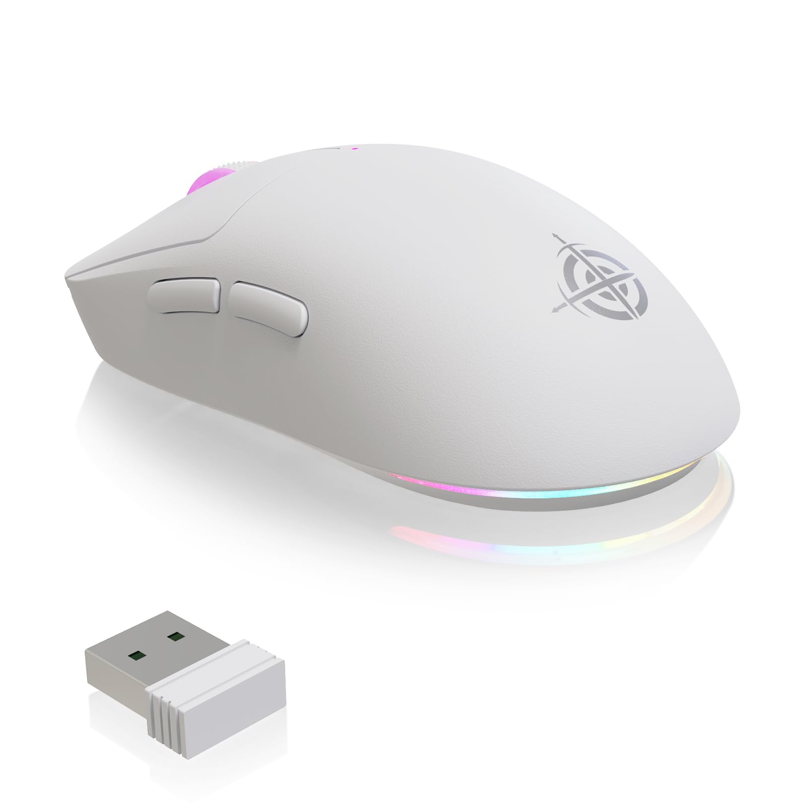 

G6 SUPERLIGHT Бездротова Ігрова 24000 PixArt PAW3311 Ігрова Легка Ігрова 1000 Гц Опитування 35G RGB 10 750 мАг Батарея Сумісна з FPS білий