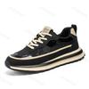 Mode Herrenschuhe 2025 Sommer Casual Sportschuhe Modetrend Vielseitige Dickbesohlte Bequeme Leichte Schnür-Plateau-Sneakers