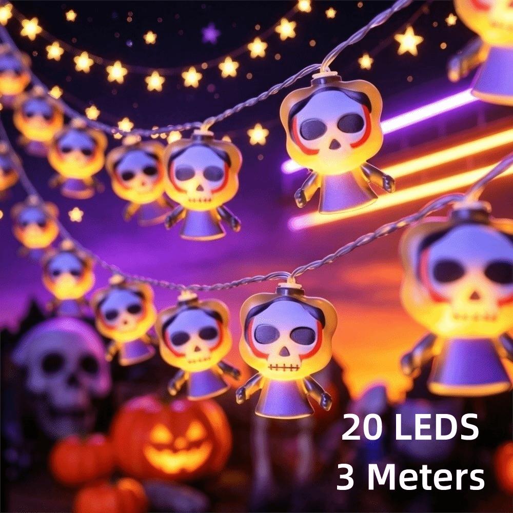 3 Meter Length Fairy Atmosphere Lamp Ghost Battery String Lights Festival Supplies