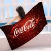 C-Coca C-cola Vintage Logo Mikrofaser Bedrucktes Strandtuch Bergsteigen Yoga Strand Schwimmen Laufen Saugfähiges Weiches Handtuch