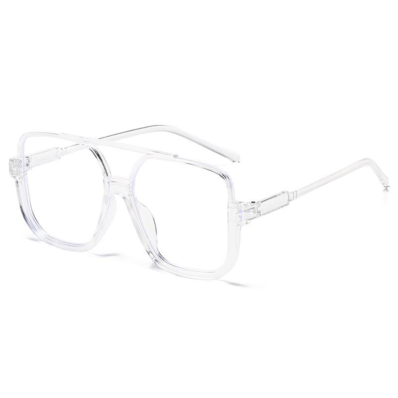 Men's Large Frame Double Bridge UV Protection Sunglasses - Fashionable 2026 Internet Celebrity Style