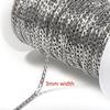3-7mm Thickness Stainless Steel Chain Flat Chain Jewelry Making Accessory  for Punk Jewelry Making