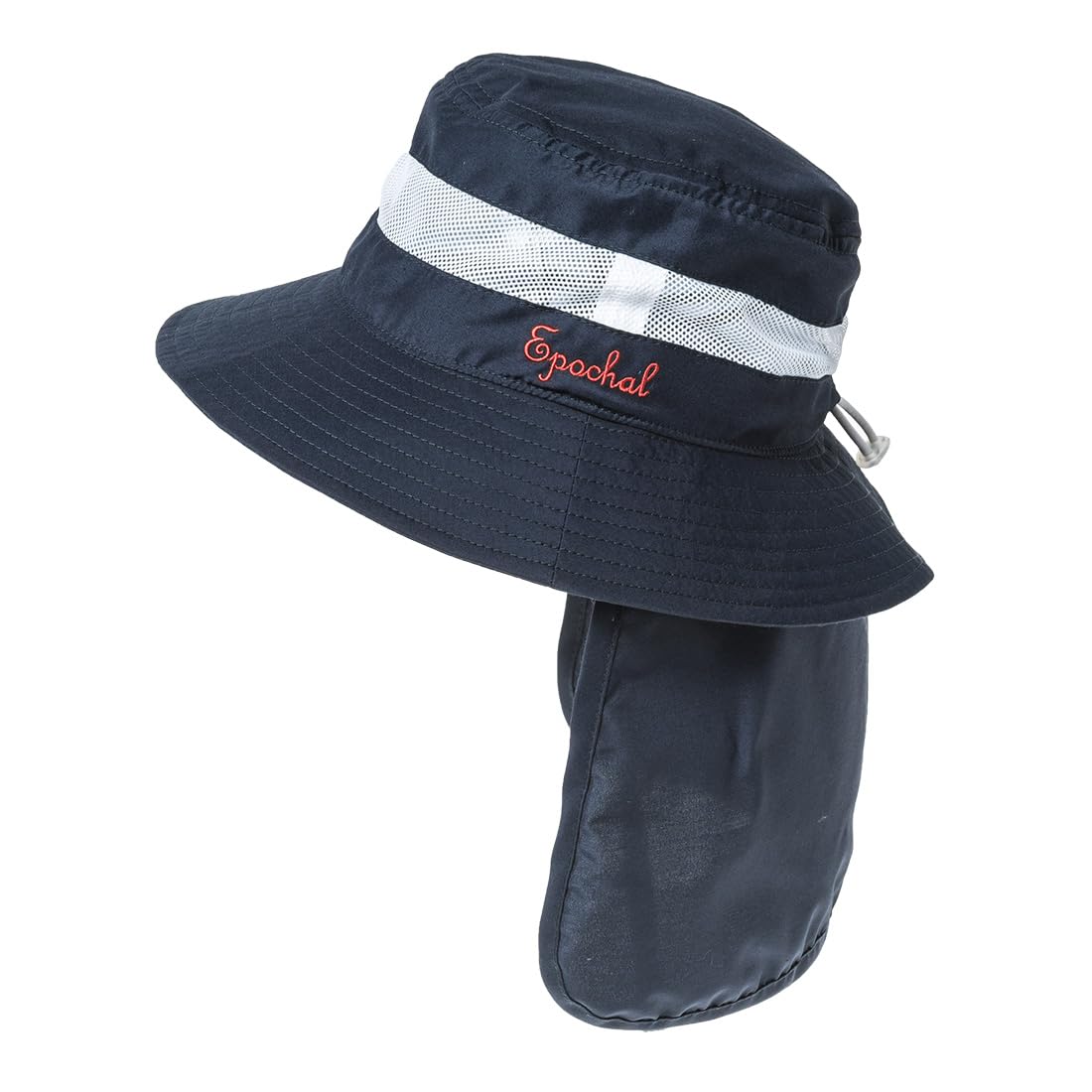 

Lightweight and breathable hat with mesh and removable flap [EPOCHAL] UV-blocking (50-52cm, navy)