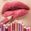 28Color Wood Lip Liner Waterproof Lady Charming Lip Liner Makeup Women's Long Lasting Cosmetic Tool Soft Pencil
