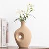 Modern Luxury Sun Pattern Ceramic Vase - Creative Home Decor Ornament