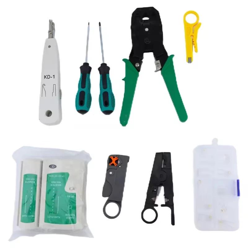 Network Tool Kit: Punch Down, Crimping, Cable Tester, Wire Stripper, Cutting, Terminals