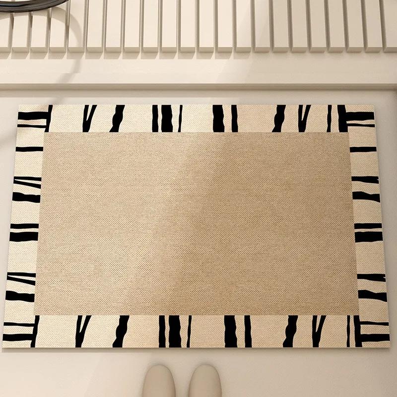 Non-slip Bathroom Carpet, Absorbent Doormat, Water-Absorbent Rug, Floor Mats, Bath Mat, Toilet Entrance, Home Decoration