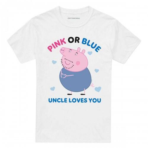 Peppa Pig Unisex Adult Pink Or Blue Uncle Pig Loves You T-Shirt