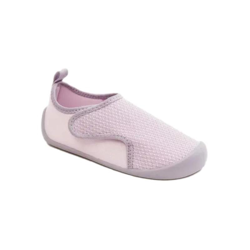 Baby DECATHLON Bootee 100 Slip Resistant, Breathable, Lightweight Low Top Toddler Shoes Light Purple