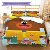 Hey Duggee Custom Name Pattern Bedding,Quilt Set Quilt Cover Pillowcase Home Birthday Gift(1 * duvet cover + 2 * pillowcase, without core)