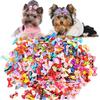 10/20PCS Adorable Ribbed Ribbon Bow Hair Accessories - Hair Tie & Ponytail Headband for Pets & Kids,Cute Hair Ornament