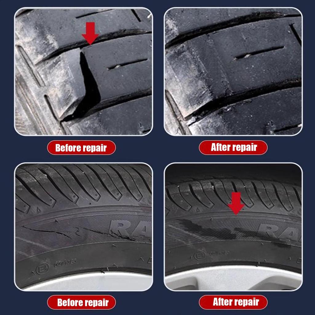 Tire Repair Glue 60ml Sidewall Tire Repair Kit Black Tyre Repair Instant Liquid Strong Rubber Glues Car Instant Tools Adhesive