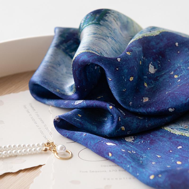 New 100% mulberry silk  premium gift scarf