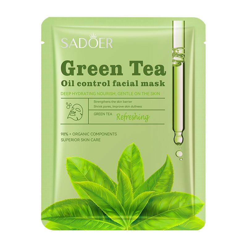 

Увлажняющая маска для лица с экстрактом плодов камелии Green tea-10PCS