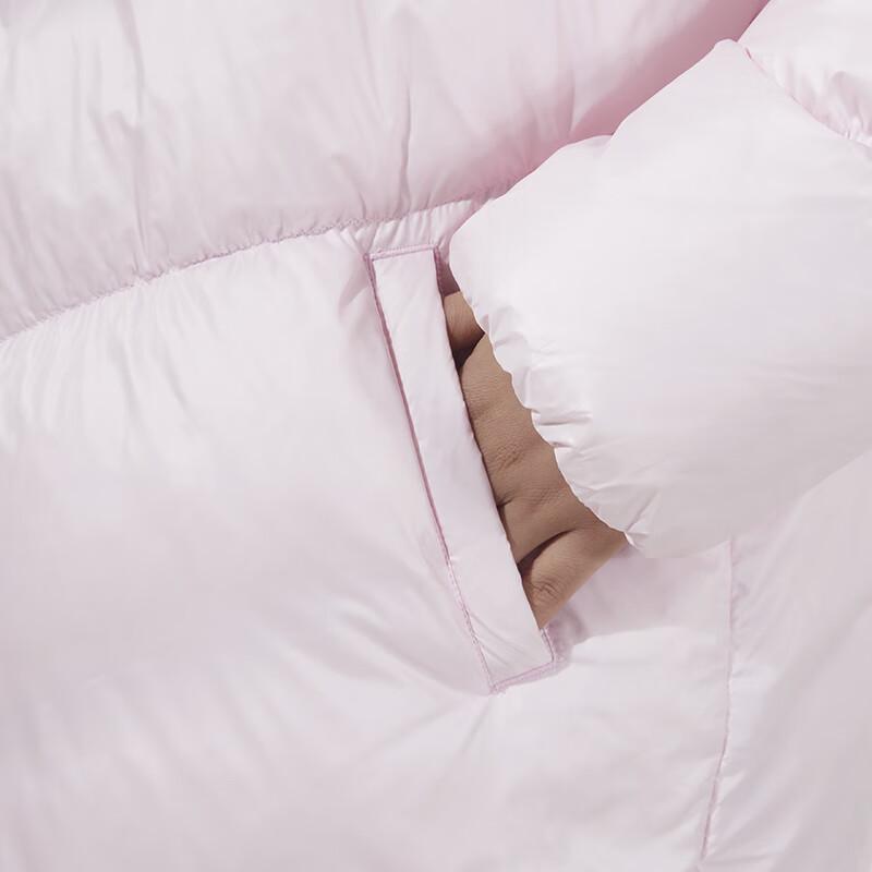 Nike Péřová bunda Jednobarevná s logem Teplá s kapucí Dětské bundy Růžová NY2142026GS-001