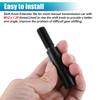 uxcell Car Shift Knob Extension Aluminum Alloy Gear Shifter Extender Lever for M12x1.25 81mm Ford Compatible with Nis san