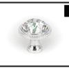 Shengbai Glass Crystal Single-Hole Cabinet Handle