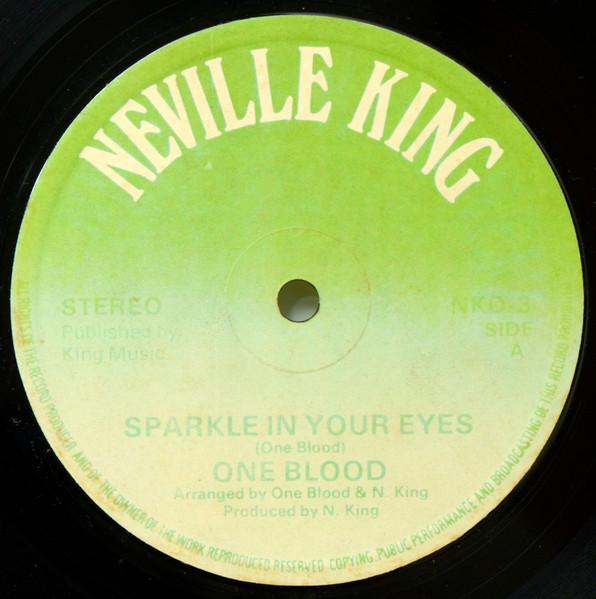 

12-дюймовая пластинка ONE BLOOD Sparkle In Your Eyes NKD3 Neville King UK Reggae Ska Dub Б/у