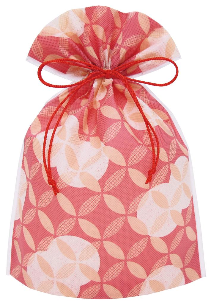 Indigo Wrapping Drawstring Medium Shippo PG853 Bag, Bag, Size, Red,