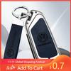 Para VW Aleación de Zinc Cuero Coche Inteligente Mando a Distancia Funda Protectora Carcasa Para VW Volkswagen Golf 8 MK8 Leon Llavero Acces