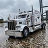 1:24 Peterbilt 389 Flame Livery American Heavy Semi Truck Tractor Alloy Metal Diecast Model Car Home Decoration & Computer Gifts
