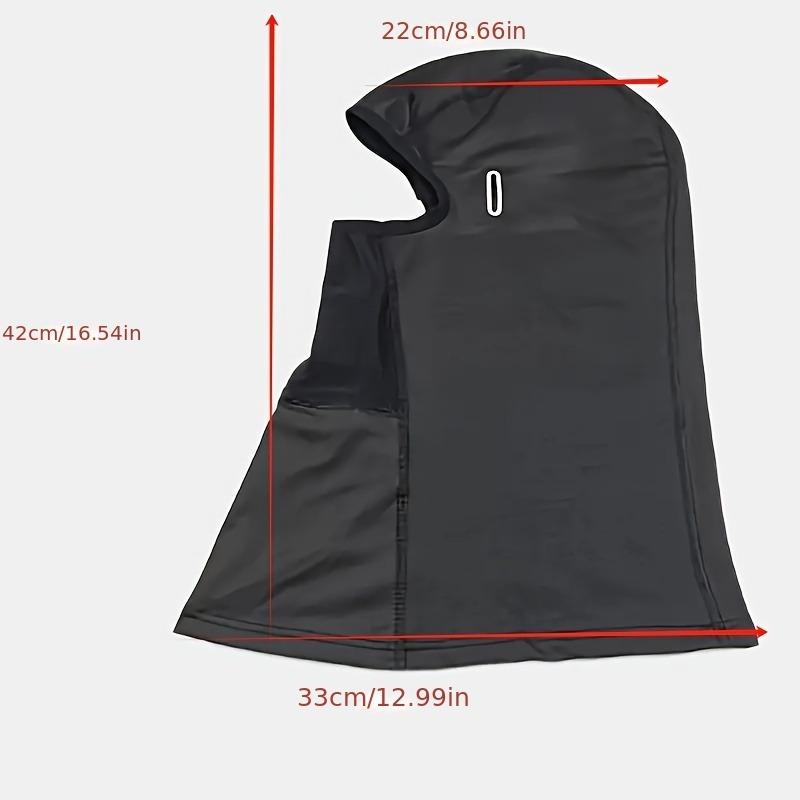 Breathable & Warm Motorcycle Riding Neck Gaiter Adjustable Ear Loops Full Face Coverage for Winter Skiing And Street Bikes