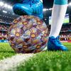 West Ham United FootballPrinted Size 5 Soccer Bootball, Anti Slip Adult Match Football Souvenir for Football Fans
