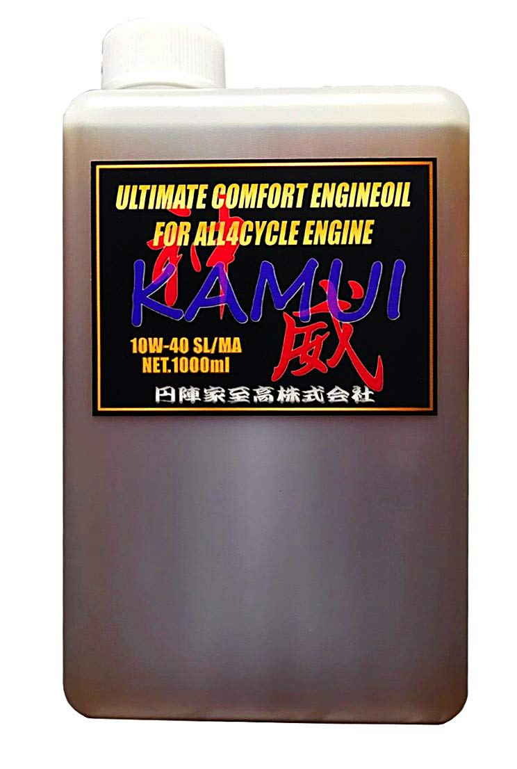

[Enjinya Supreme] Kamui 4-Cycle Engine Oil for Motorcycles and 4-Wheel Vehicles (Diesel and Gasoline Compatible) 1000ml