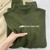 2026 Women's Pink Knit Stand-Up Collar Sweater - Age-Reducing, Warm, Skin-Friendly Long Sleeve Autumn/Winter Top