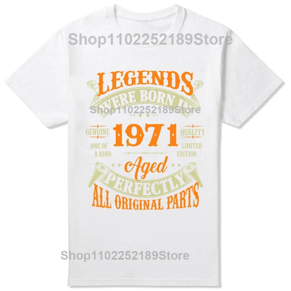 Vintage 1971 Begränsad Upplaga 54-årspresent Musik Kassett T-shirts Grafisk Streetwear Kortärmad Födelsedagspresenter T-shirt Herr