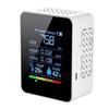 5-in-1 CO2 Detector - AIMOONSA - Compact - CO2, TVOC, HCHO - Temperature &; Humidity - Vibration Alarm