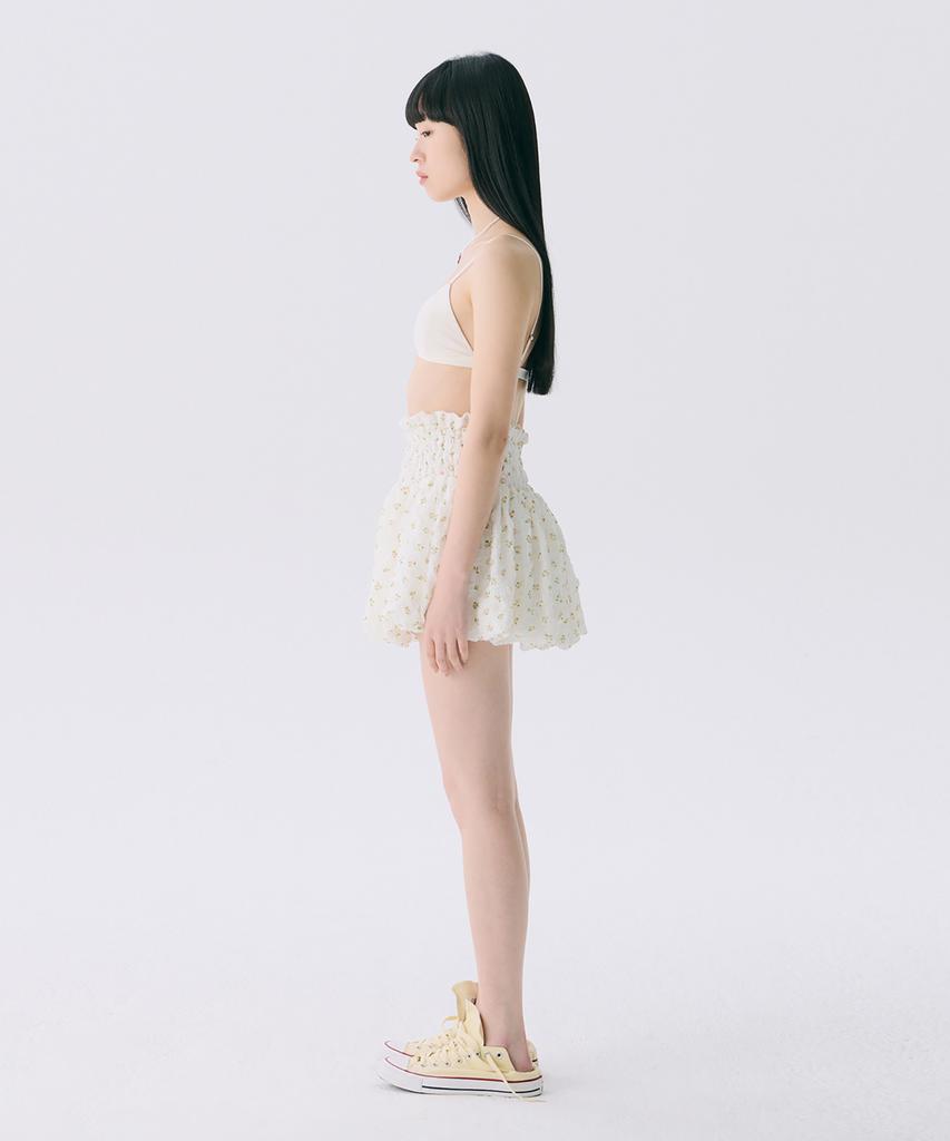 Jun Jun Space Vol12. Smocked Cloud Skirt_Pink(Vol12. Smoked Cloud Skirt_Pink)