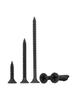 Black High-Strength Self-Tapping Drywall Screws with Phillips Countersunk Head for Gypsum Board