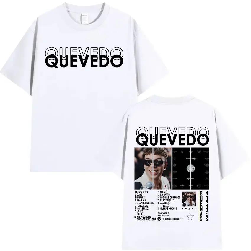 Rapper Quevedo Tour 2025 Graphic T Shirt Unisexs Vintage Fashion Short Sleeve Tshirts Hip Hop Oversized Cotton Tshirt Streetwear