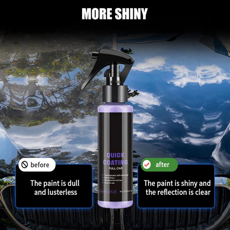 Car Coating Agent Spray Paint Brightening Crystal Agent High Protection 50ml/100ml Paint Brightening Car Wax Spray Polish Agent