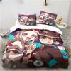Anime Toilet-Bound Hanako-kun 3D Printed 2/3pcs Bedding Set Duvet Covers Pillowcases Comforter Bedding Set Bedclothes Bed Linen