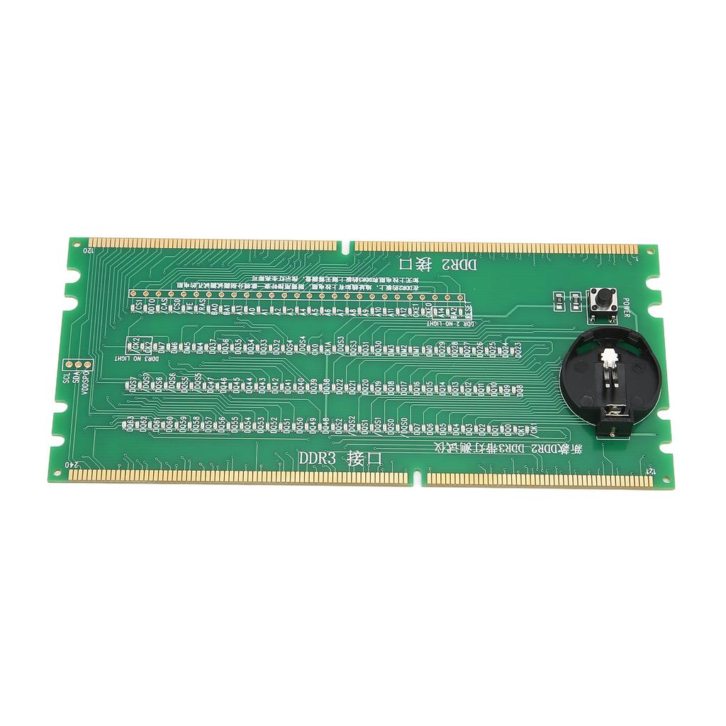Computer Memory Tester DDR2 DDR3 2 in 1 PCB Material Light Emitting Diodes Desktop Mainboard Tester