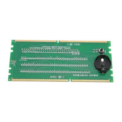 Testador de Memória de Computador DDR2 DDR3 2 em 1 Material PCB Diodos Emissores de Luz Testador de Placa-Mã de Desktop