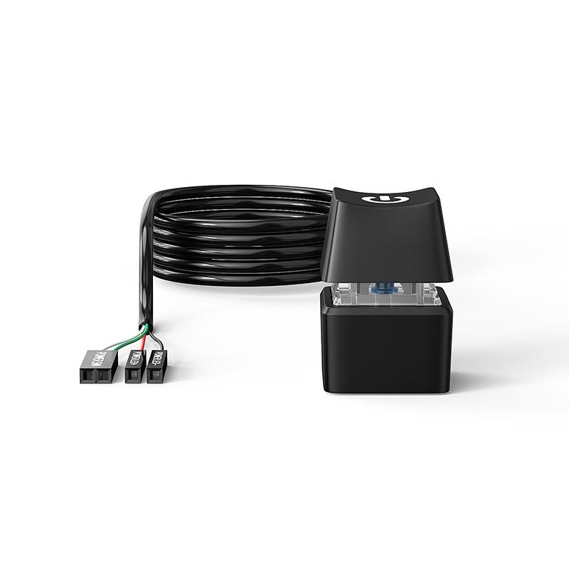 Computer Desktop Schalter 1,8m Kabel Blaue LED PC Mainboard Externer Start Ein/Aus-Knopf Verlängerungskabel Für Zuhause & Büro