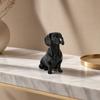 Dog Ornament, 3D Printed Movable Joint Dachshund Design Figure, Decorative Dog Sculpture for Home Office Decor Pet Lovers Collectors