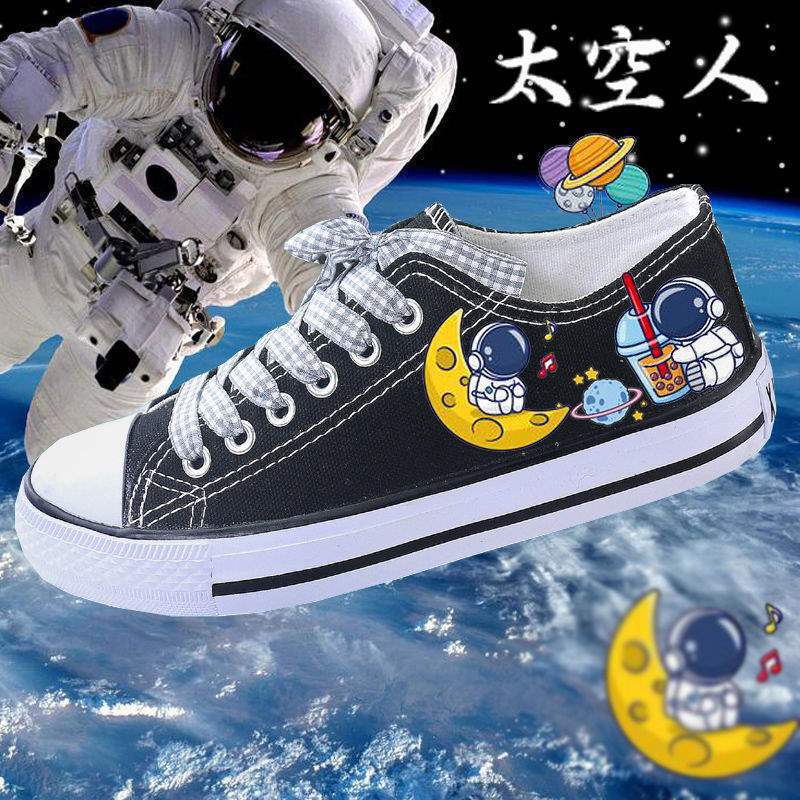 Nízké plátěné boty, jarní a podzimní ploché boty, skate boty