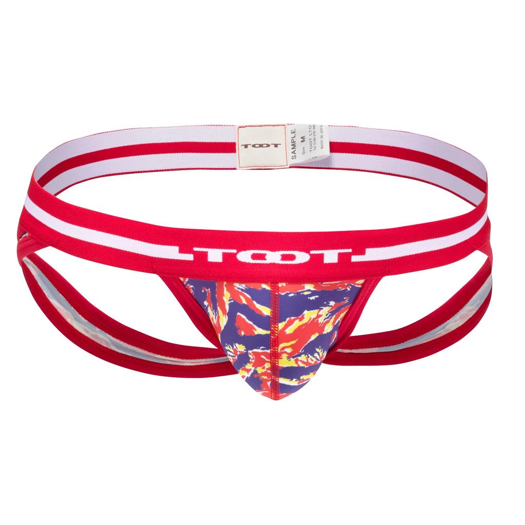 Underwear YB25L400 Tiger Scratch Jock Strap Red M [Toot] Men's