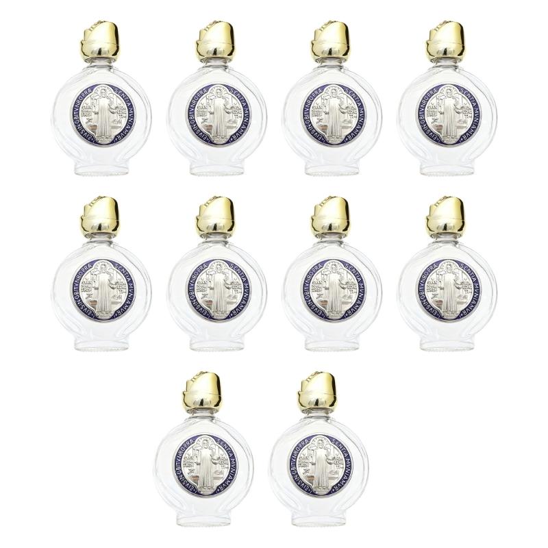 

10Pcs Elegant Rose Pattern 15ml Shatter Resistant Glass Cosmetic Containers for Portable Beauty Liquids and Craft Projects