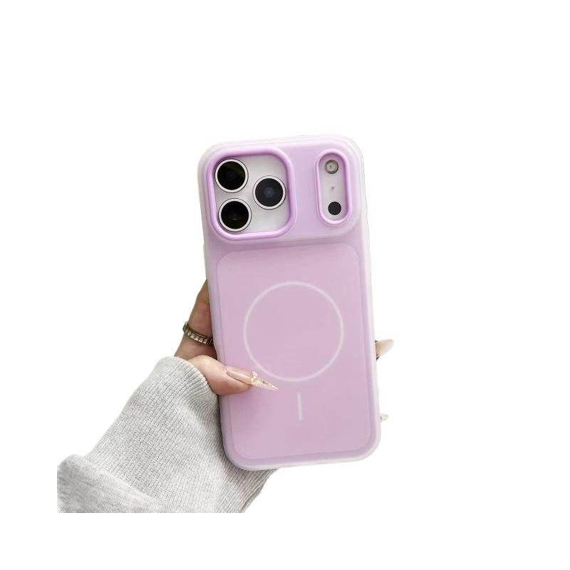 Color Block Jelly Magnetic Case for iPhone 17 Pro Max