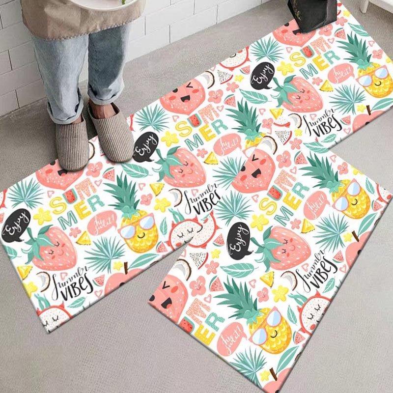 Cute Animal Kitchen Floor Mat - Absorbent & Anti-Slip Long Carpet for Home Entrance